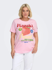 T-shirt Bolette in roze