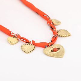 Zomerse ketting met bedels
