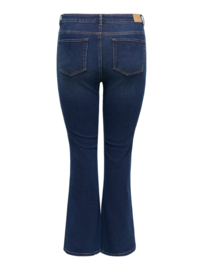 Only Reese Retro flared jeans in dark blue