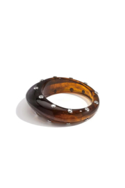 A-symetrische Bangle met studs