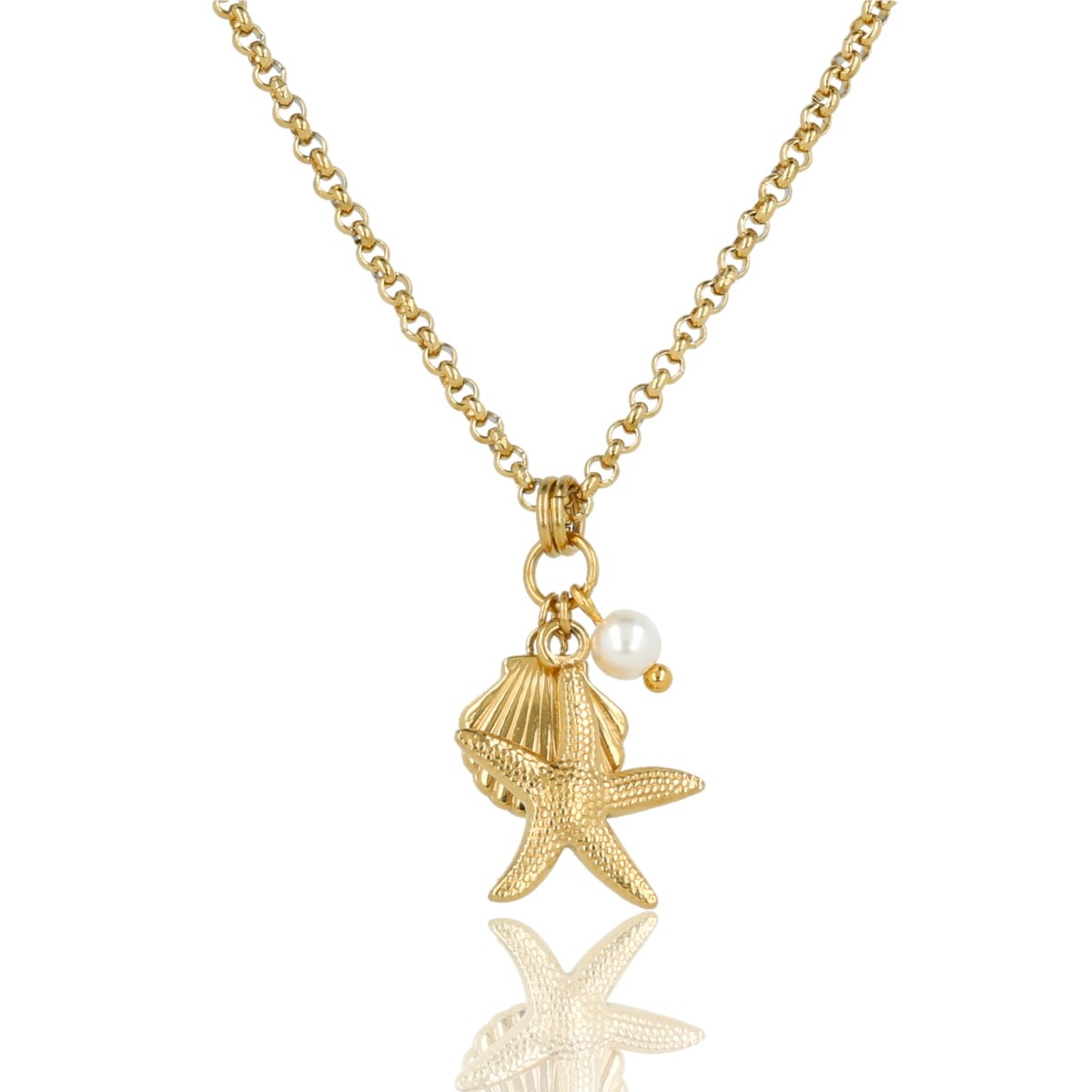Ketting met gouden bedels