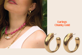 Earrings Chunky Gold