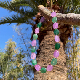 Necklace Color Block Green