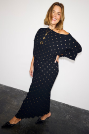 Black Tilly Plisse dress NFD