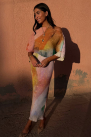 Abstract Tilly Plisse dress NFD