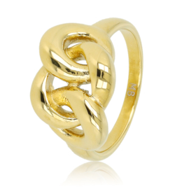 Gouden ring met knoop detail