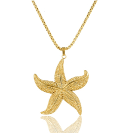 Ketting met gouden zeester bedel