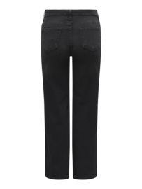 Willy wide leg jeans in gewassen zwart