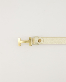 Leren riem met H sluiting small