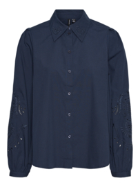 Blouse Kava donkerblauw