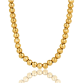 Gouden ketting met gouden balletjes