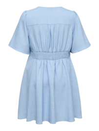 Kort jurkje Melaney in blauw