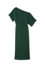 Darkgreen Tilly Plisse dress NFD