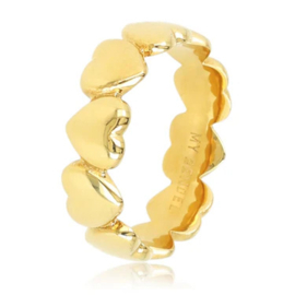 Gouden hartenring - Liefde voor elke dag