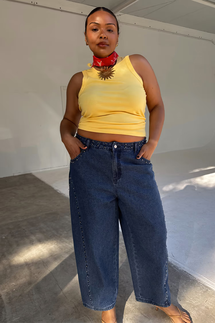 Lemon ribbed tanktop NFD