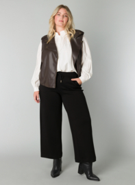 Vegan leather waistcoat Romaysa