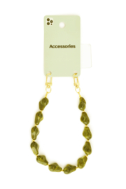 Phone Wristlet Oval Beads