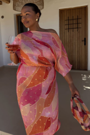 Pink ~Abstract Tilly dress NFD