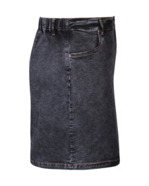 Denim wrap skirt