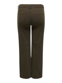 Wide leg jeans Willy in donkerbruin 32'