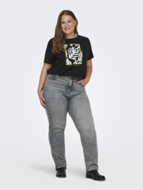 Straight jeans Mily in grijs