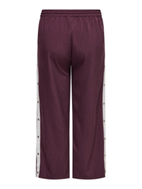 Pantalon Everlyn met pinstripe in bordeaux