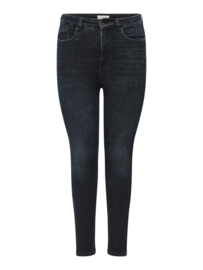 Only high waist jeans Emmy in donkerblauw