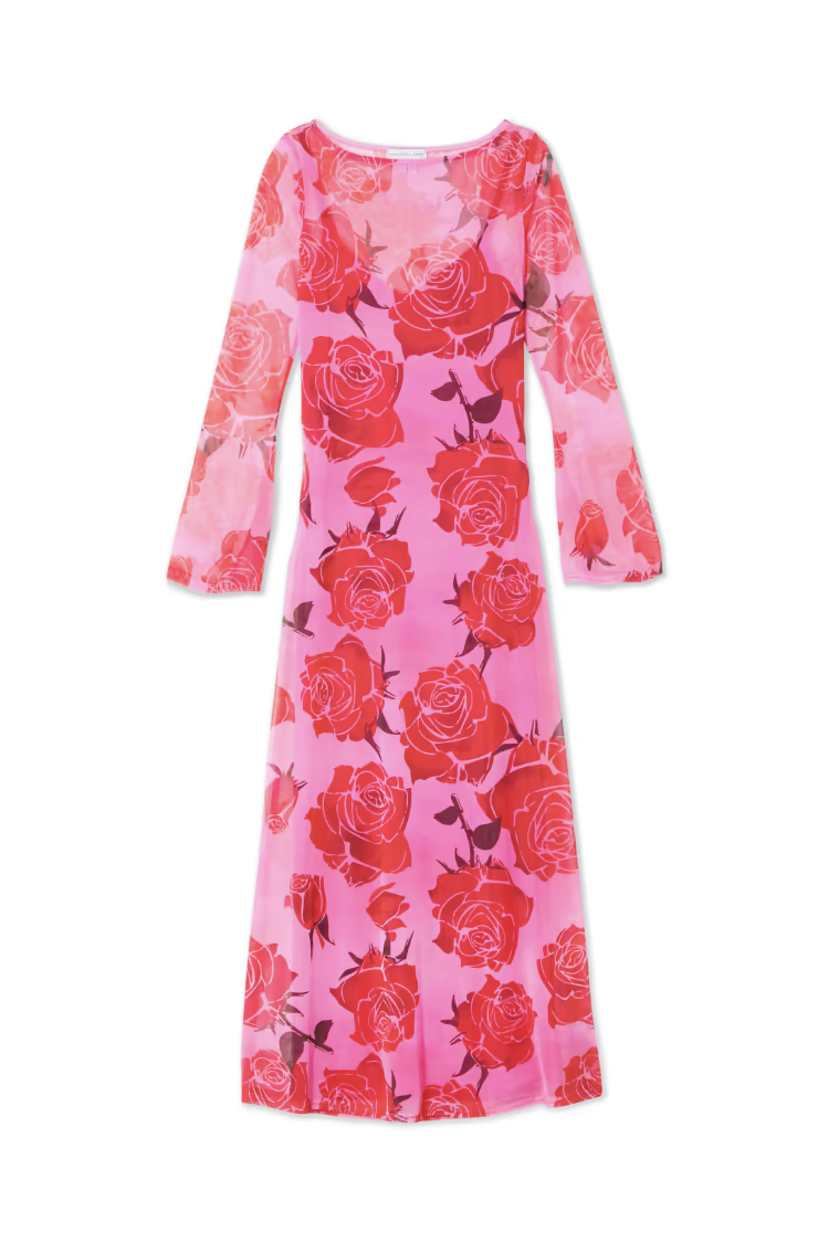 Pink Rosa Aria Mesh dress NFD