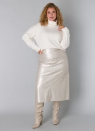 Vegan leather rok Talilah Silver