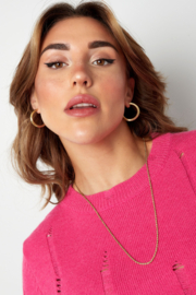 Necklace tiny twisted chain
