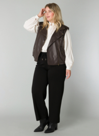 Vegan leather waistcoat Romaysa