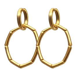 Earrings Bamboo Gold