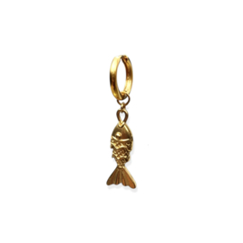 Single Earring Golden Fish