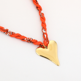 Bandana ketting met hartje