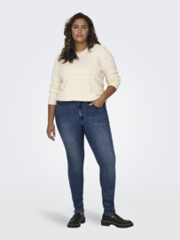 Only high waist jeans Rose in blauw
