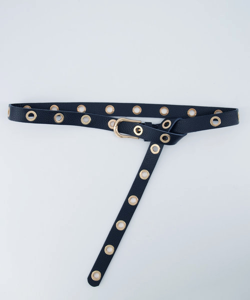 Leren riem met nestelgaten