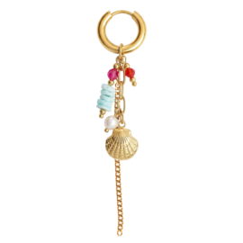 Island Sunset Shell Drop Earring