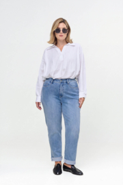 Fox Factor Gigi Downtown Blue  30" - Mom fit Jeans