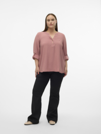 Mid rise broek Flash Flared in zwart