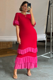 Red & Pink Angelina dress NFD