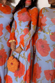 Blue Poppy Aria Mesh dress NFD