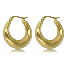 Oorring goud 23 x 7 mm
