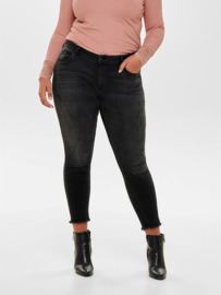 Only Willy ankle jeans in gewassen zwart