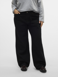 High waist jeans Tessa in zwart