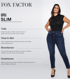 Fox Factor Iri Raven Black 32" - Slim fit jeans