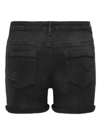 Denim short Laola in zwart