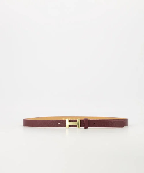 Leren riem met H sluiting small