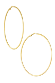 Dunne basic hoop oorbel large