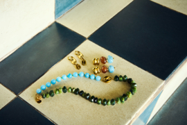 Earrings Brown Circle