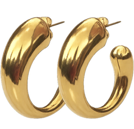 Earrings Chunky Gold